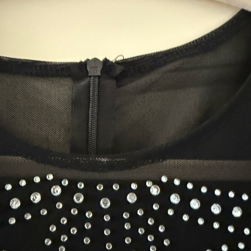Black Long Sleeve Studded Top - Picture 3 of 6